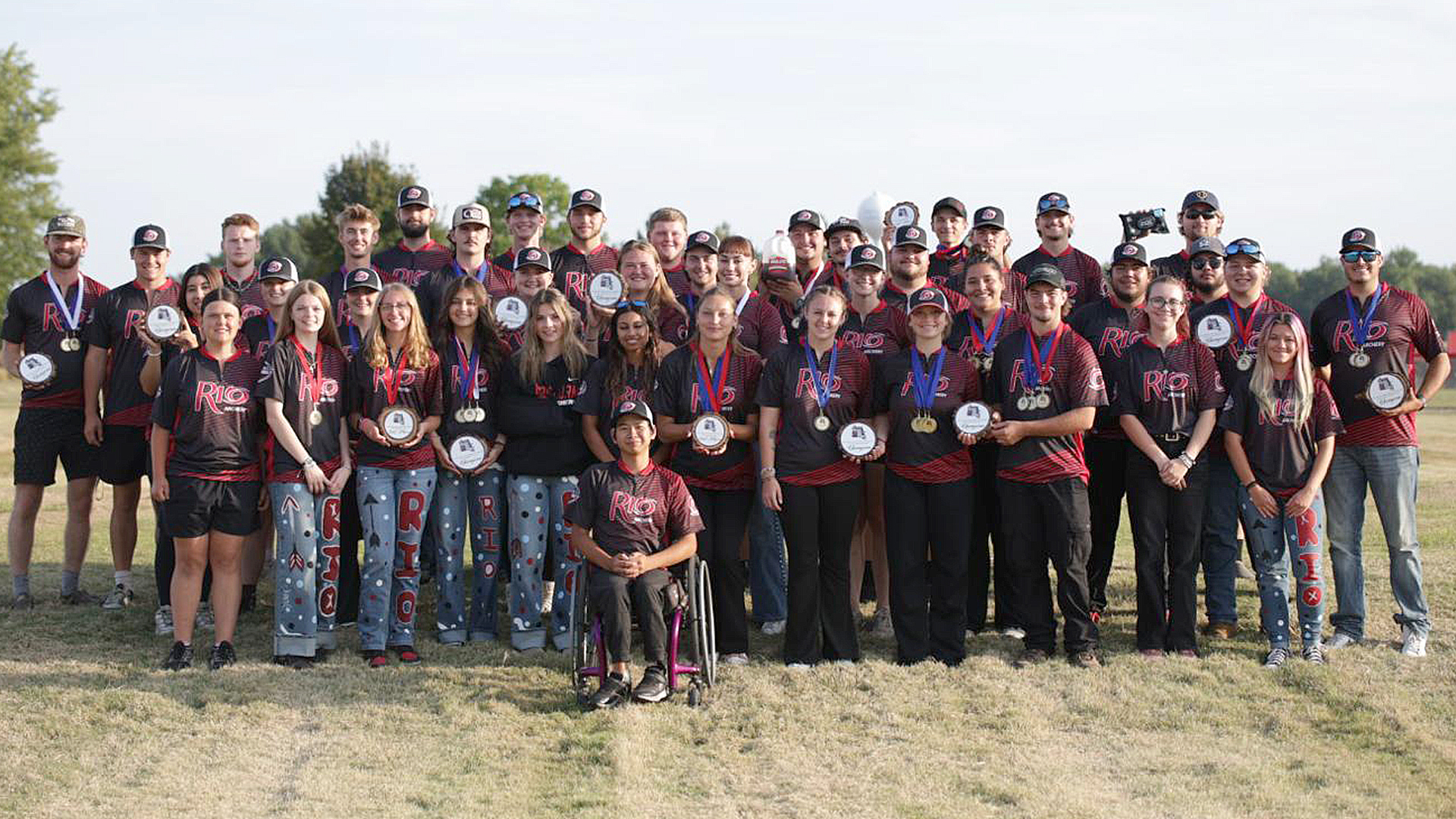 The University of Rio Grande archery team took first place in the 2025 USA Archery 3D Regionals - North in Ina, Ill.