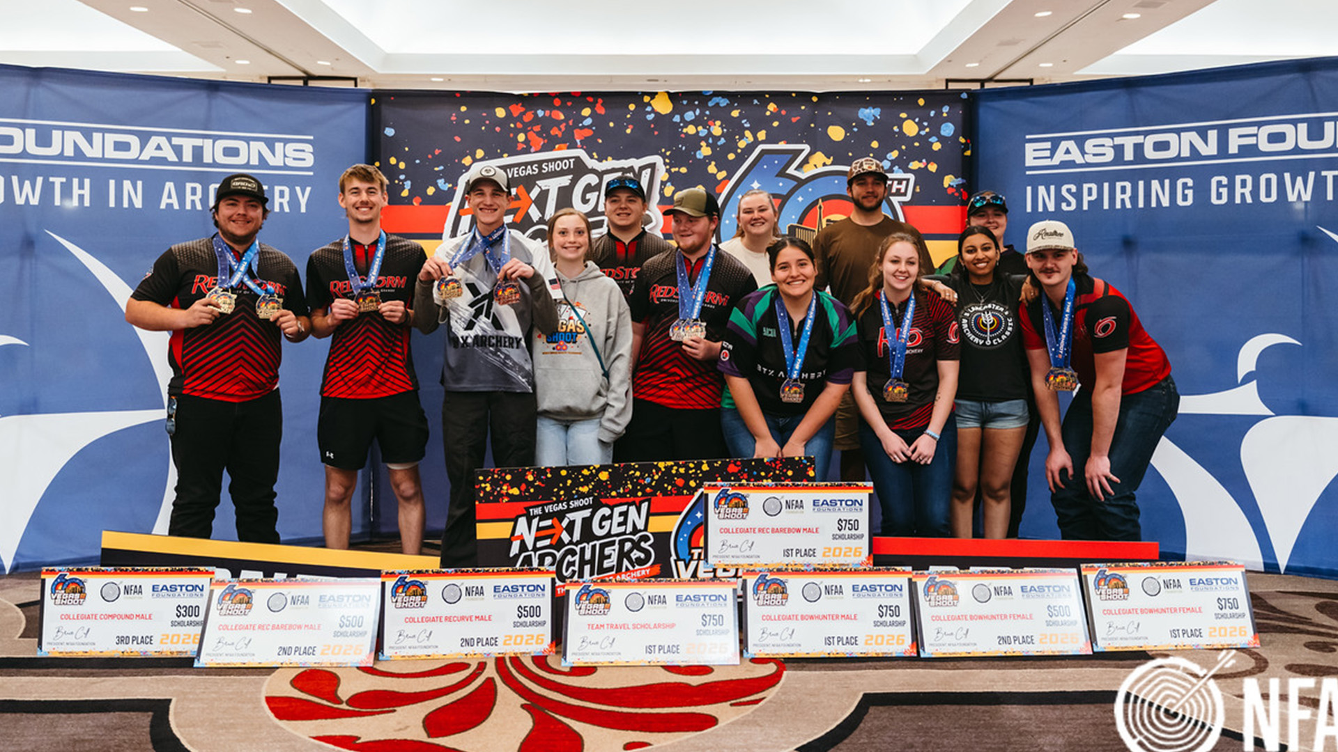 The University of Rio Grande archery team captured the Collegiate Division Championship at The Vegas Shoot.