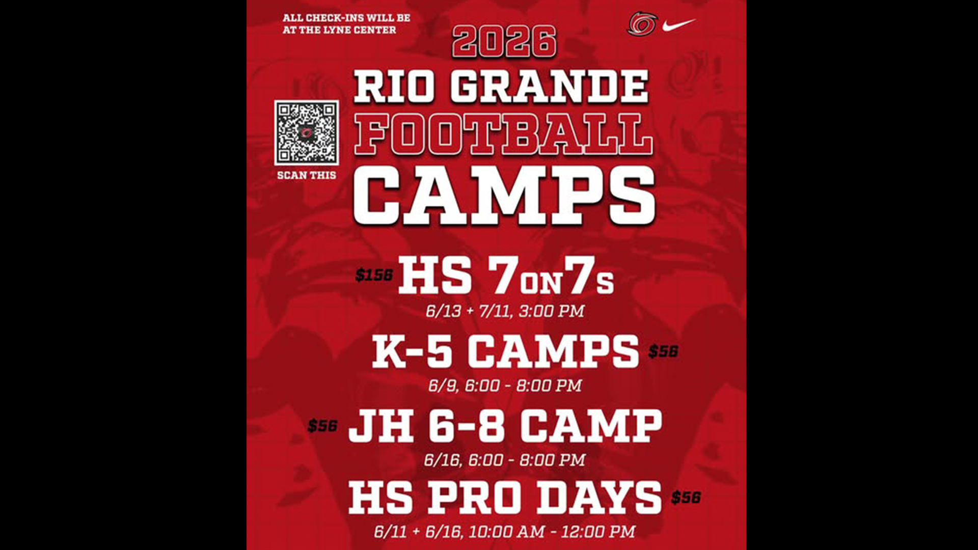 Bartrum Football Camp schedule announced
