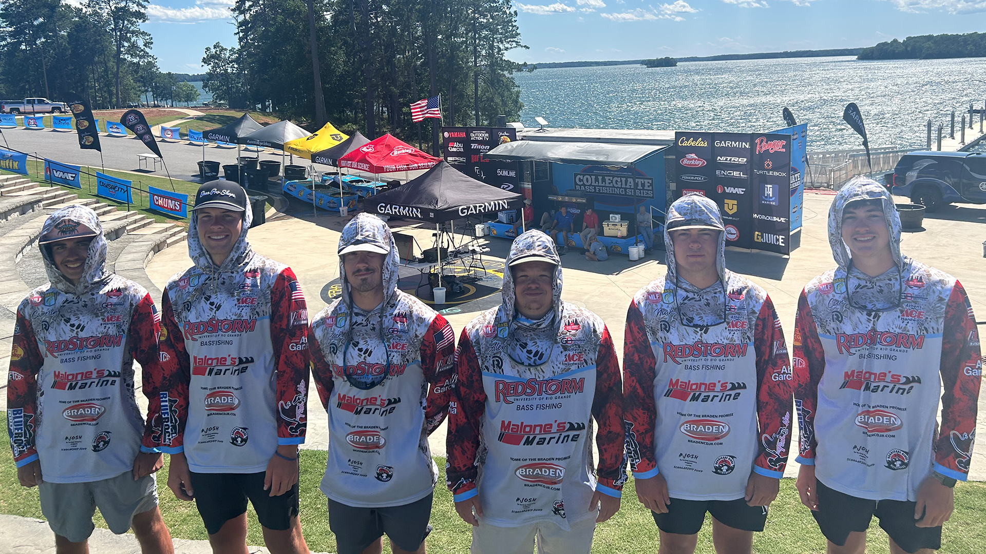 All three two-man teams for Rio Grande reached the stage at the ACA Bass Pro Shops Collegiate Bass Fishing Series National Championship in Anderson, S.C.