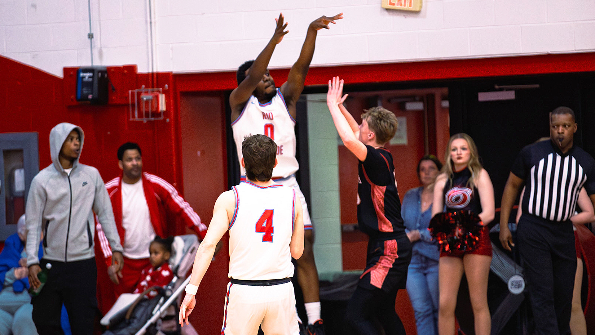 Rio Grande's Delon McCloud puts up two of his game-high 37 points in Saturday's win over Indiana University Kokomo.