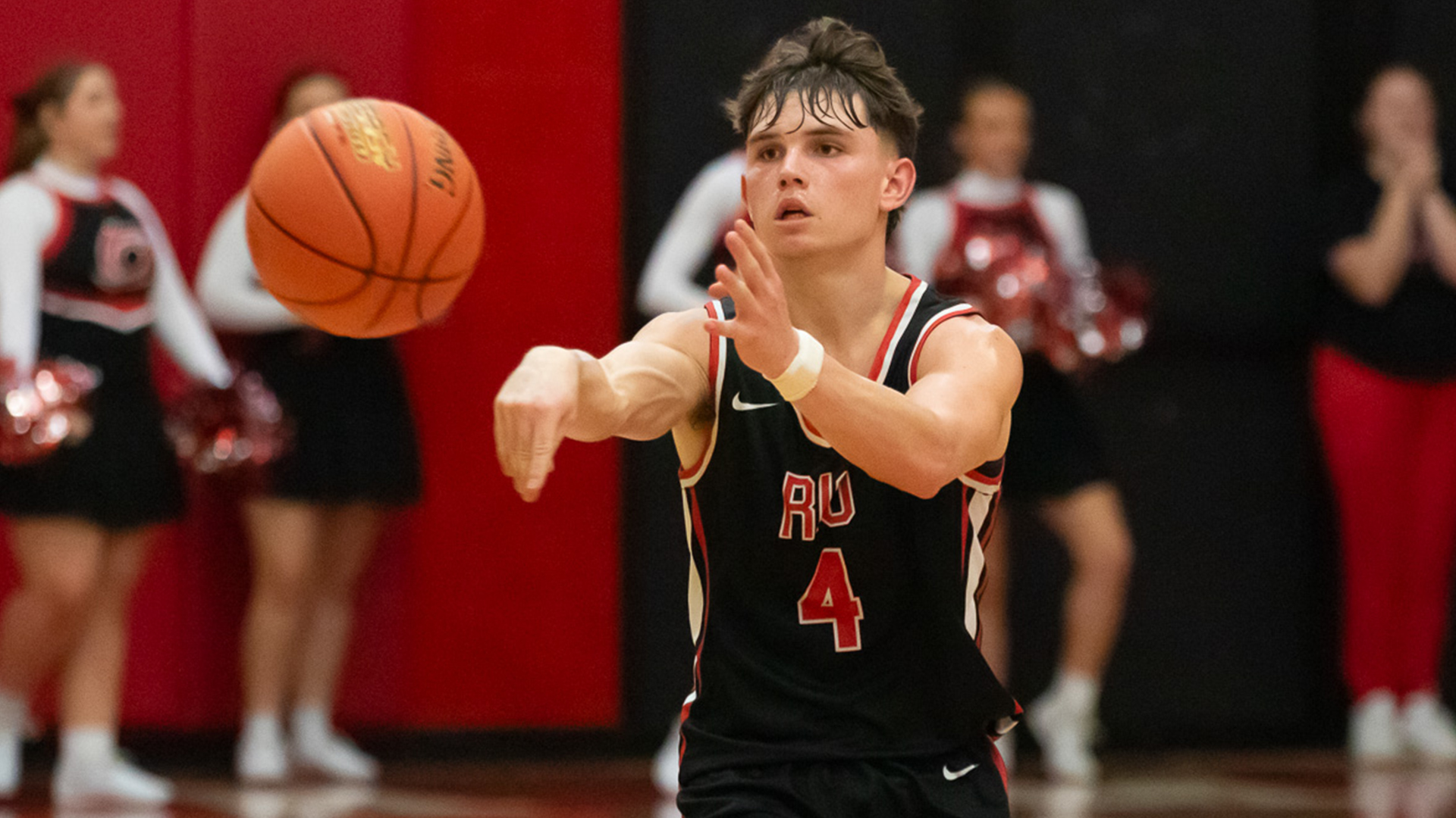 Rio Grande's Trey Robertson and the rest of the RedStorm came up short in Saturday's RSC Semifinal at Indiana University Kokomo, dropping a 78-73 decision to the Cougars.