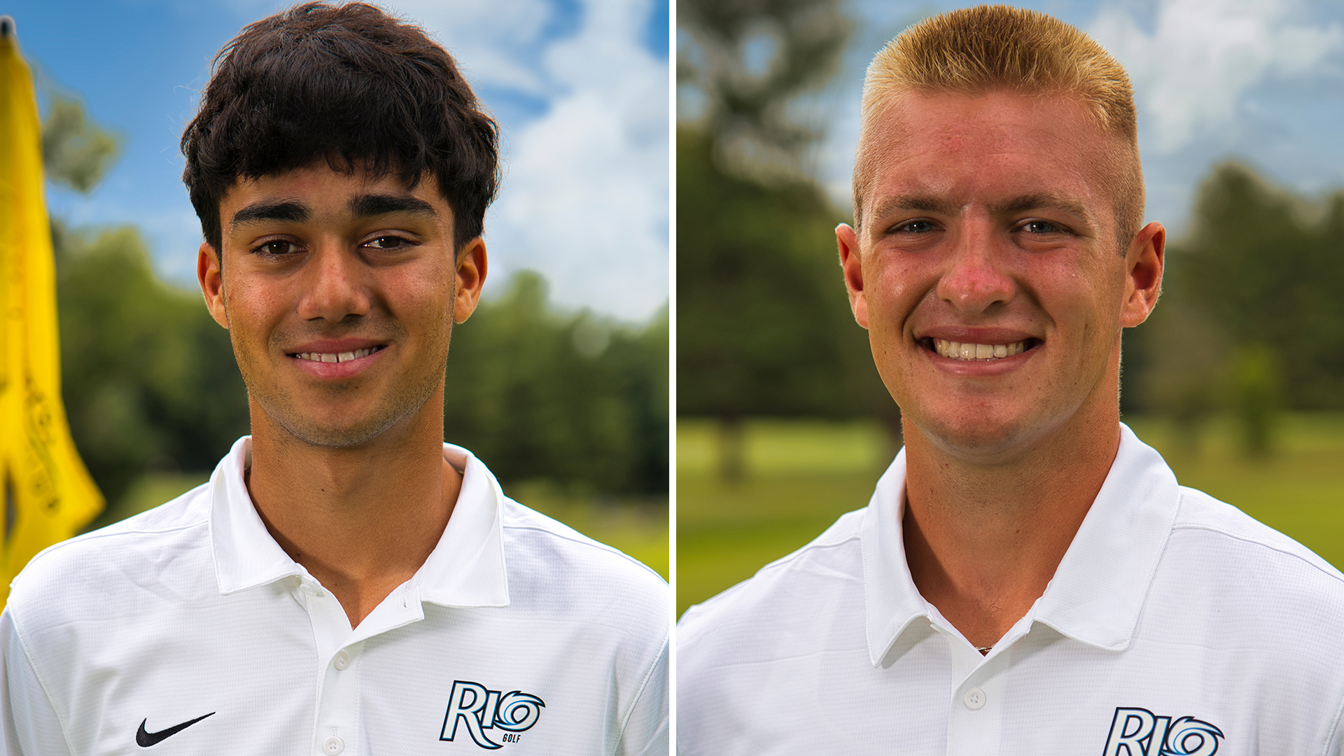 Rio Grande's Rafael Martinez (left) and Connor Roe (right) provided the RedStorm's top finish at tournaments hosted by Lawrence Tech and Kentucky Christian, respectively.