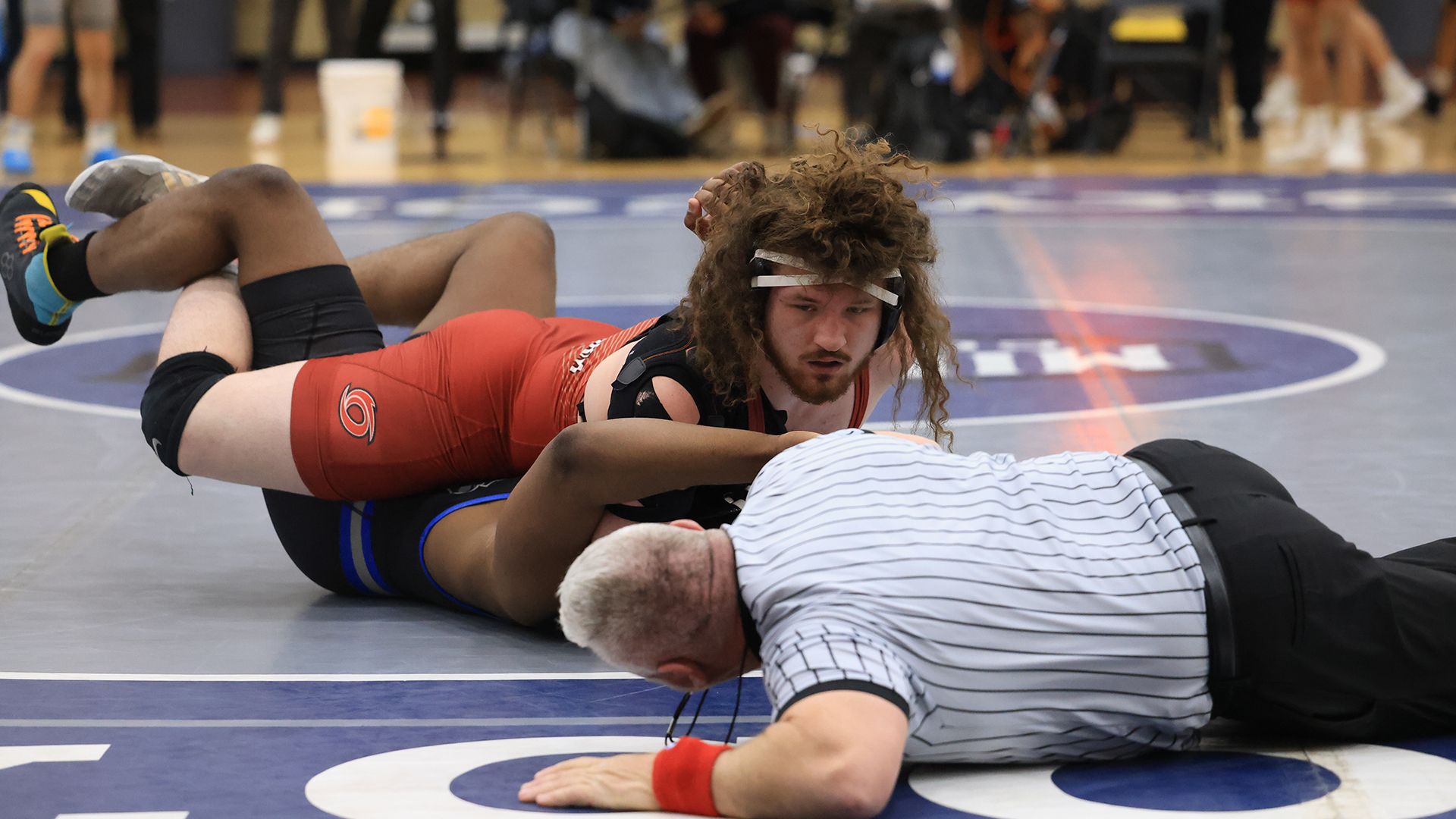 Rio Grande's Bruce Wagers finished third in the 285-pound division of Friday's Mid-South Conference Men's Wrestling Championship in Bowling Green, Ky.