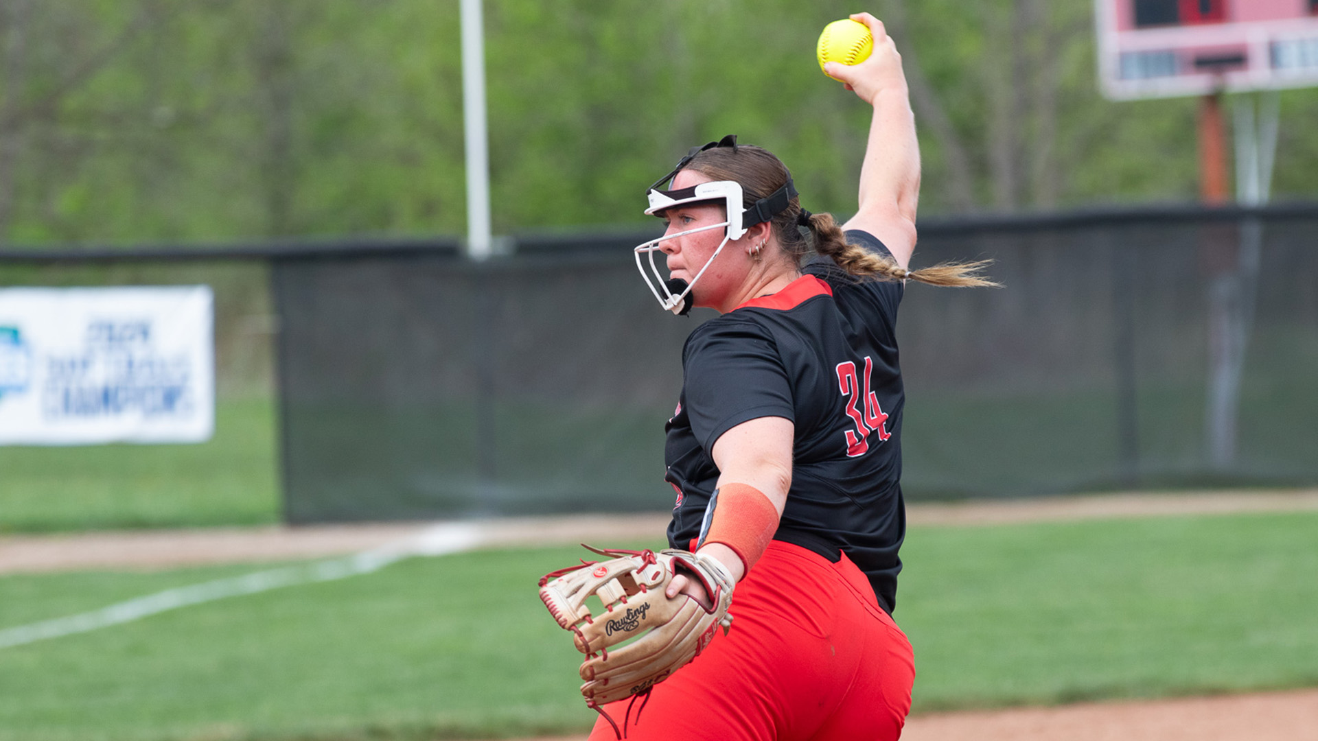 Rio Grande freshman Macy Kise got the win in Thursday's game one victory at Kentucky Christian.