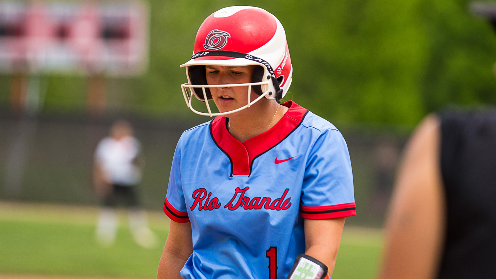 Rio Grande's Nigella Reck helped the RedStorm to a doubleheader split with Indiana University Southeast on Saturday at Rio Softball Park.