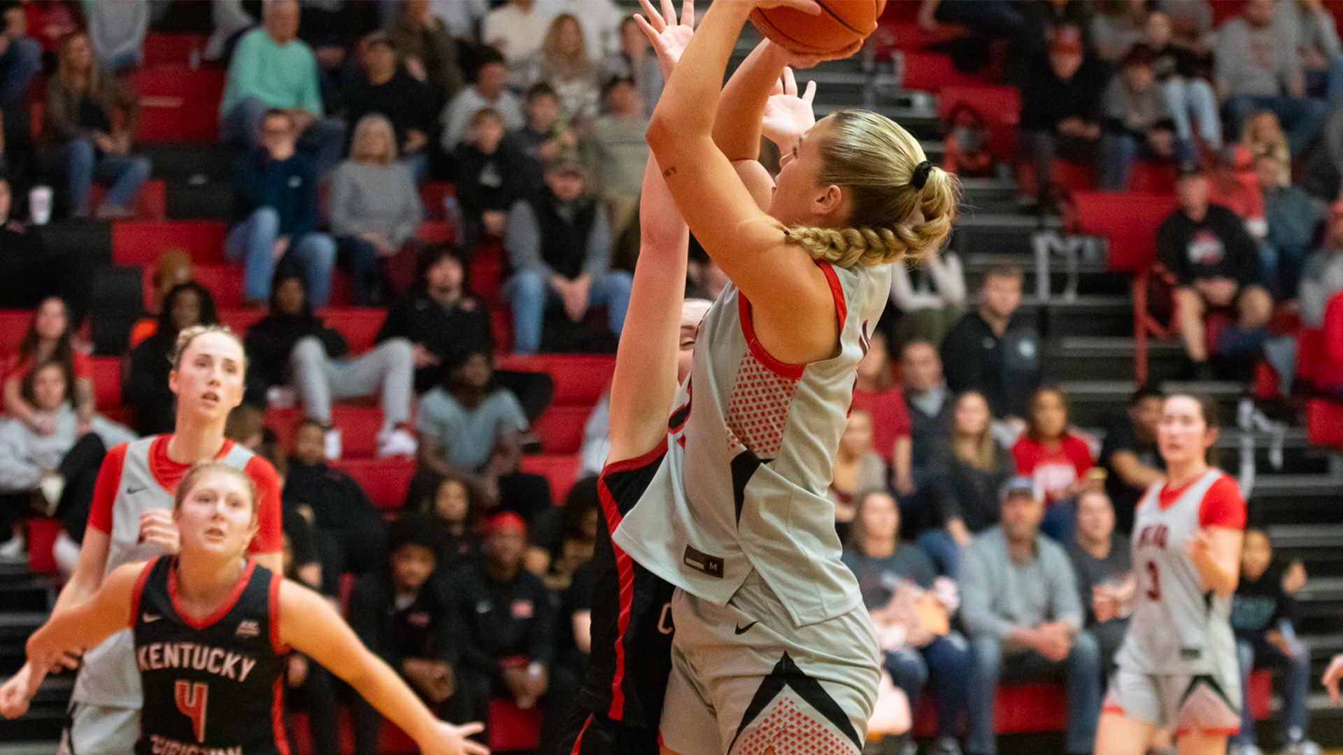 Rio Grande's Emma Clary had a career-high 22 points and 10 rebounds to lead the RedStorm in Saturday's win over Kentucky Christian University.