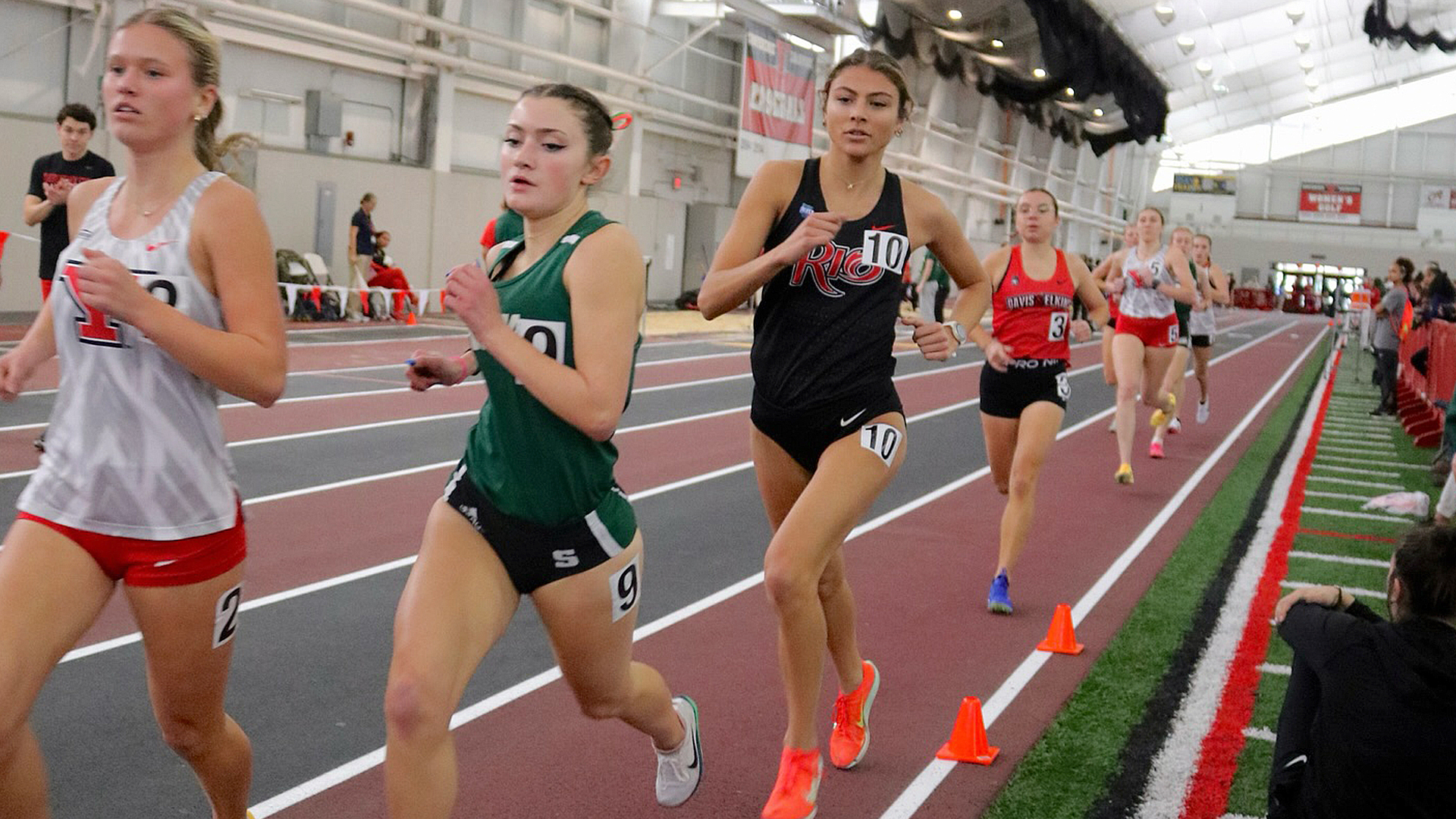 Rio Grande's Amarissa Kerns had a pair of Top 10 outings to lead the RedStorm in Friday's YSU Collegiate Invitational in Youngstown, Ohio.