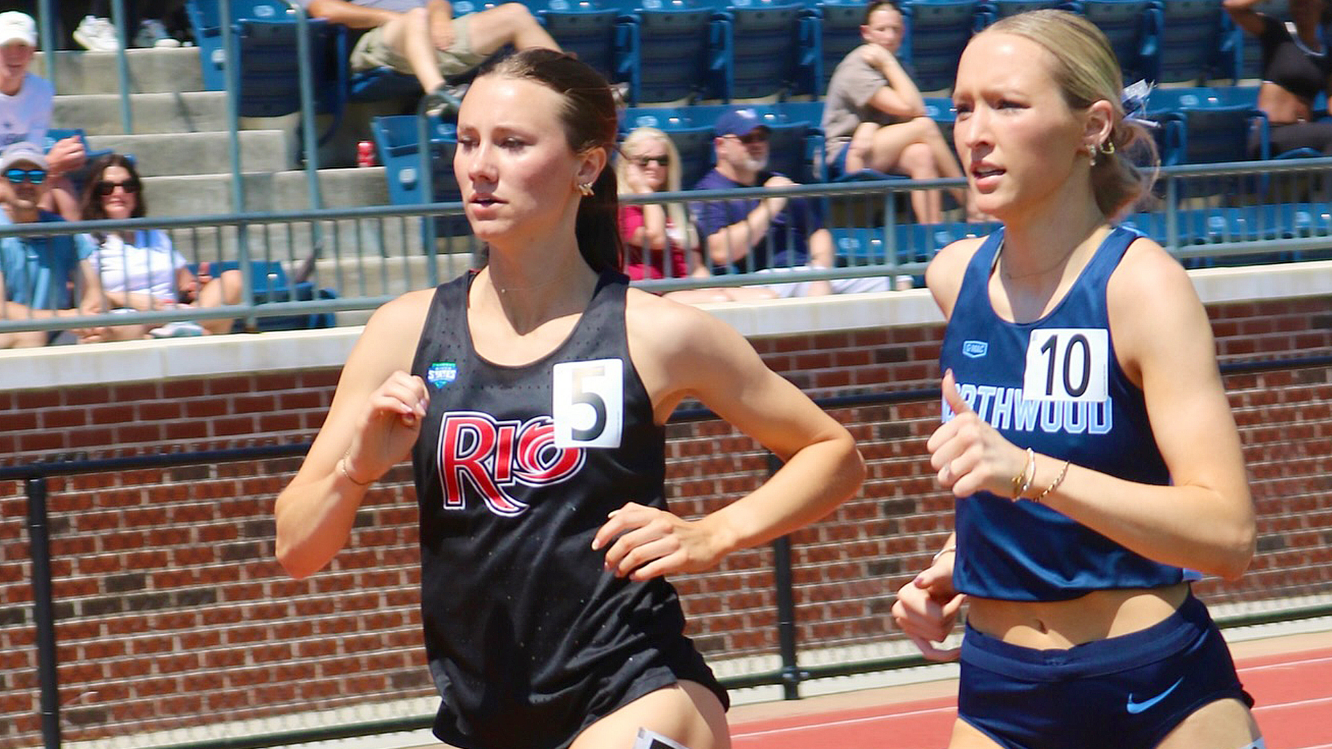 Rio Grande's Laura Hamm set a new school record in the 800-meter run during the Lee University Fast Break Athletic Invitational in Cleveland, Tenn.