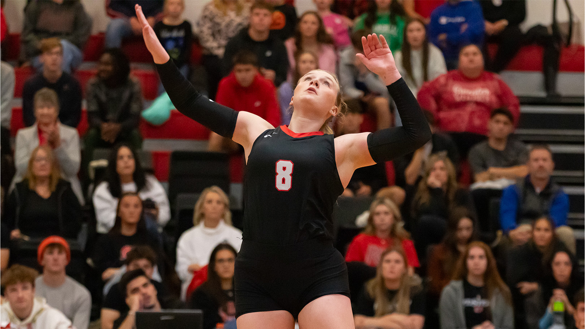 Rio Grande's Kelli Stewart had 20 kills and 17 digs to lead the RedStorm in their 3-2 win over Indiana University Columbus, Tuesday night, at the Newt Oliver Arena.