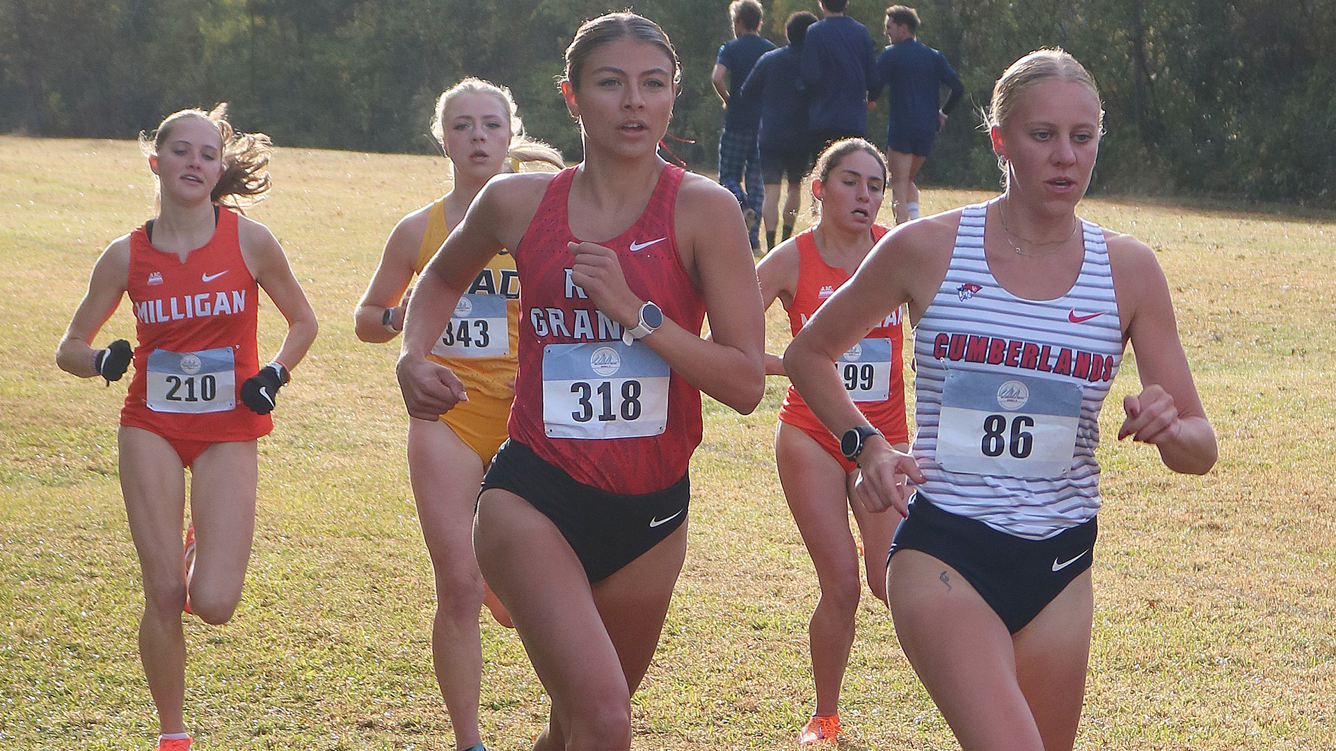 Rio Grande's Amarissa Kerns finished seventh individually and the RedStorm were fourth as a team in Friday's NAIA Appalachian Challenge in Knoxville, Tenn.